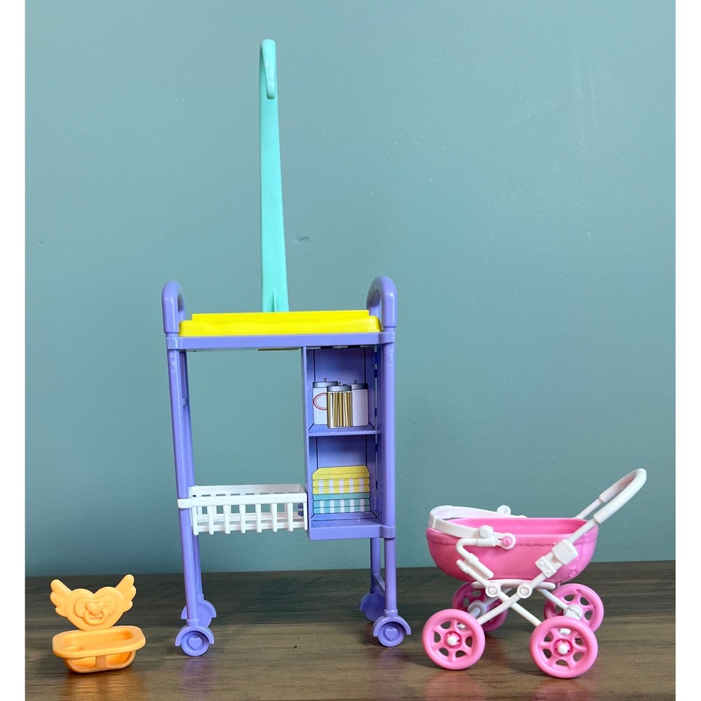 Barbie Baby Doctor changing table. Care Station, Stroller, High Chair,